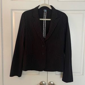 Black Striped Blazer